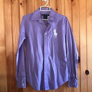 Ralph Lauren button shirt pastel purple Sz 6